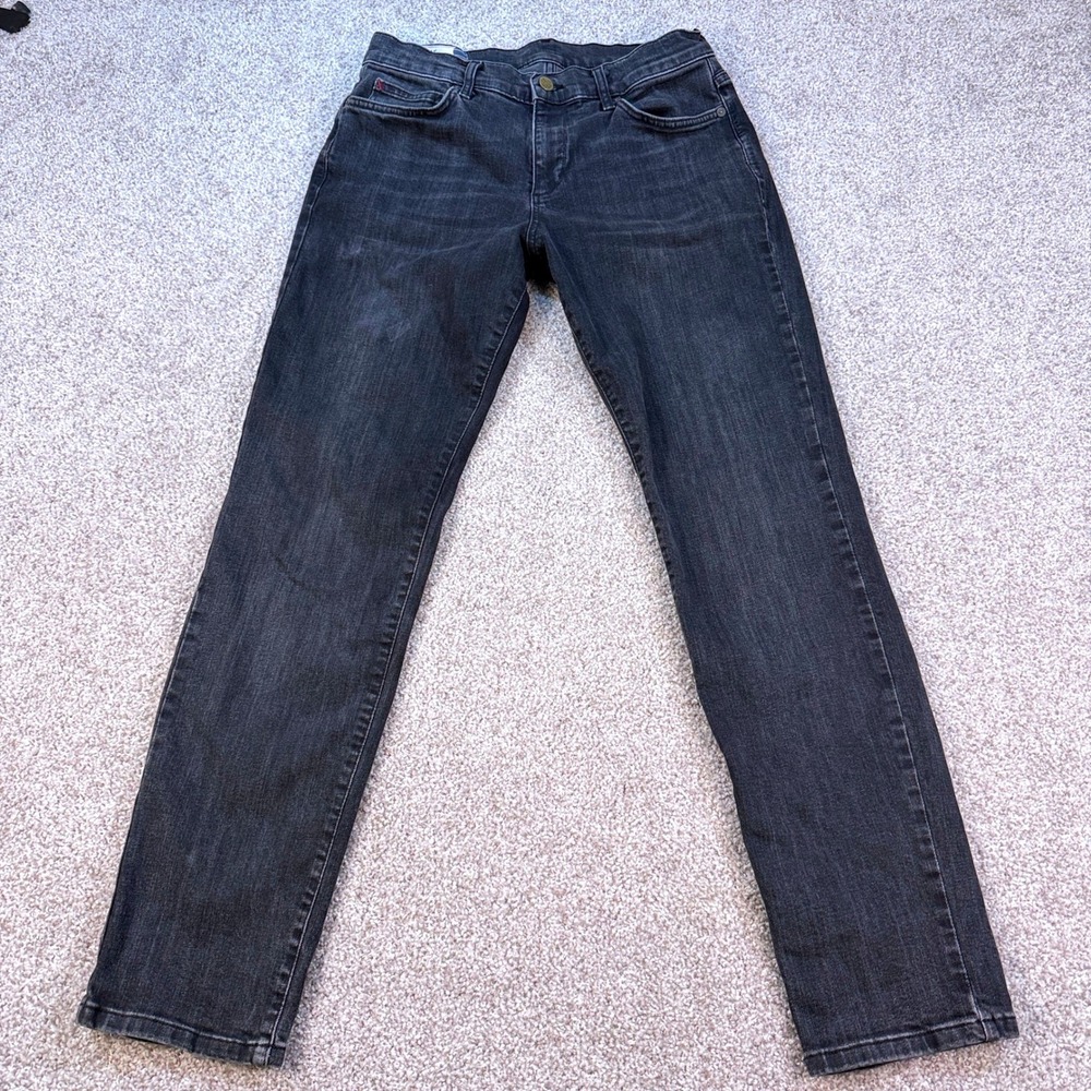 Marine Layer Jeans Mens 32x32 Black Straight Leg Denim Casual Classic Essential
